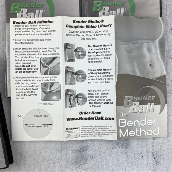 Bender Ball Workout 3 DVD's Strong Back and Core Exercises The Bender Method - Picture 4 of 8